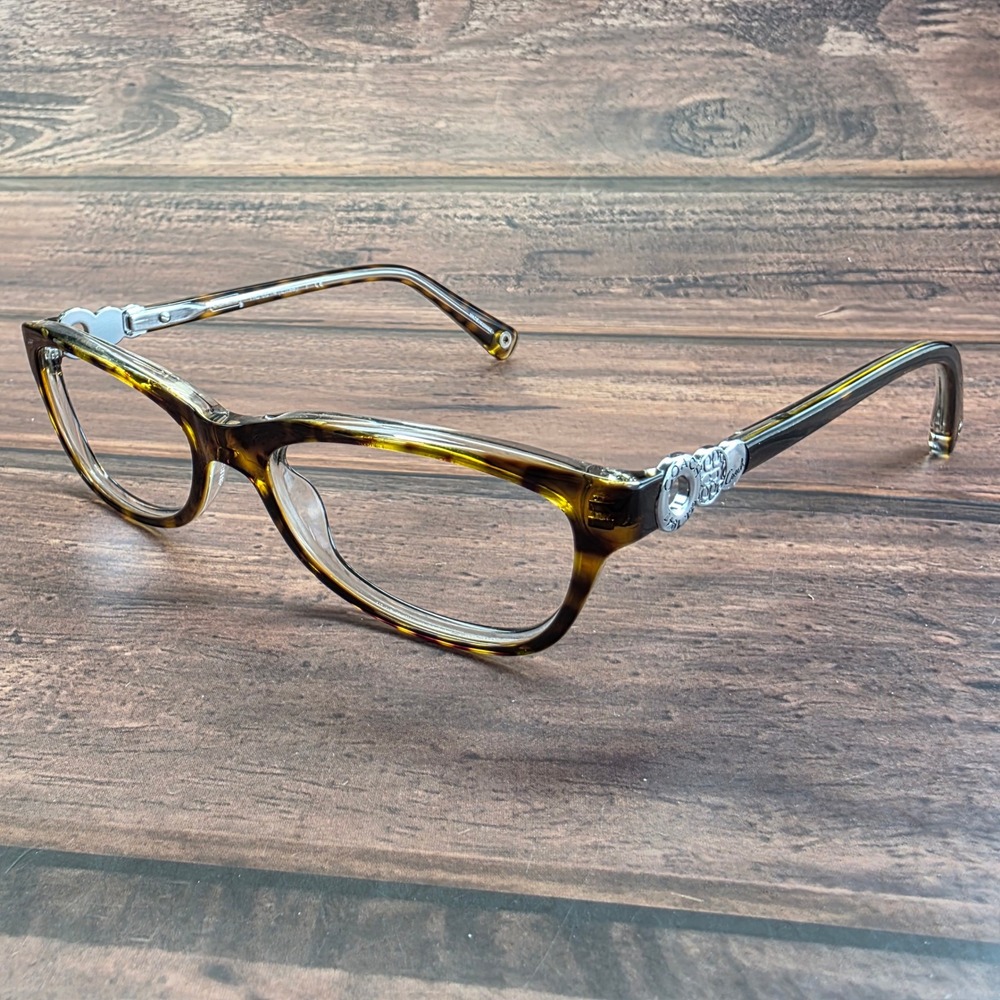 Coach Elise HC 6014 Eyeglasses Dark Tortoise Rectangular Frames Women 48-15-135
